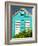 Colorful Cottage at Compass Point Resort, Gambier, Bahamas, Caribbean-Walter Bibikow-Framed Photographic Print