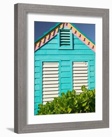 Colorful Cottage at Compass Point Resort, Gambier, Bahamas, Caribbean-Walter Bibikow-Framed Photographic Print