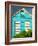 Colorful Cottage at Compass Point Resort, Gambier, Bahamas, Caribbean-Walter Bibikow-Framed Photographic Print