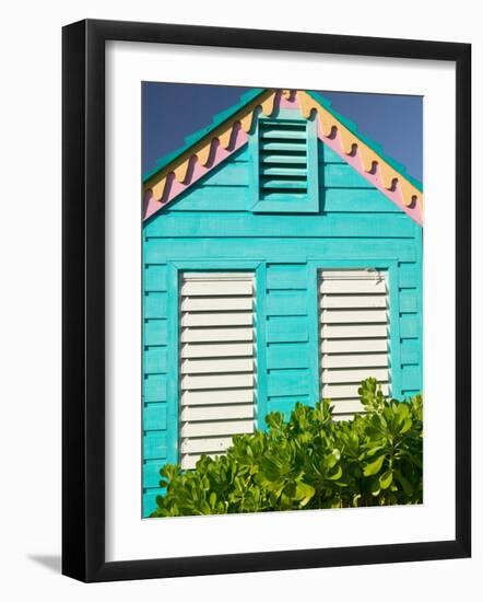 Colorful Cottage at Compass Point Resort, Gambier, Bahamas, Caribbean-Walter Bibikow-Framed Photographic Print