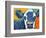 Colorful Country Cows I-Carolee Vitaletti-Framed Art Print