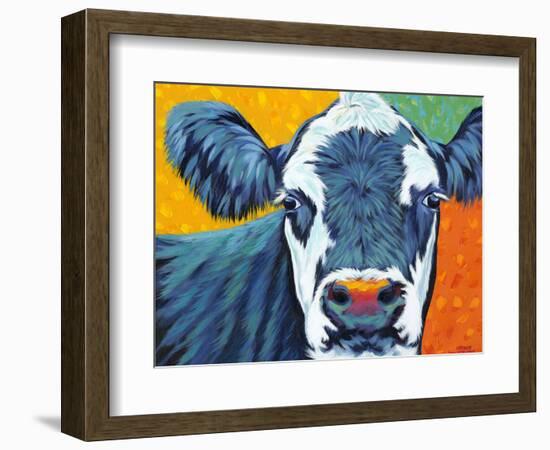 Colorful Country Cows I-Carolee Vitaletti-Framed Art Print