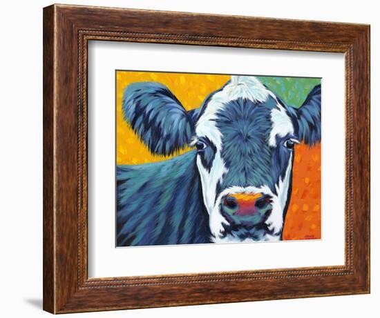 Colorful Country Cows I-Carolee Vitaletti-Framed Art Print