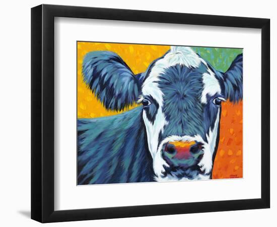 Colorful Country Cows I-Carolee Vitaletti-Framed Art Print