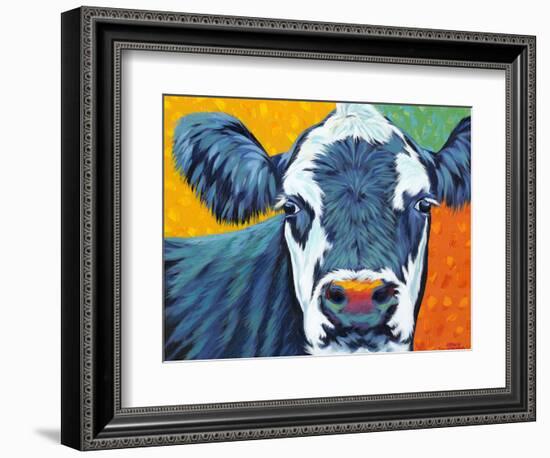 Colorful Country Cows I-Carolee Vitaletti-Framed Art Print