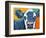 Colorful Country Cows I-Carolee Vitaletti-Framed Art Print