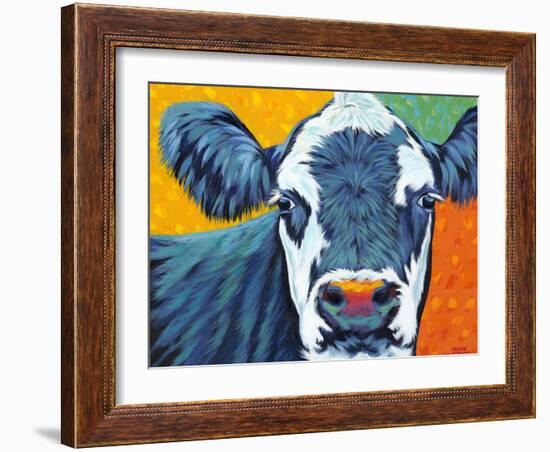 Colorful Country Cows I-Carolee Vitaletti-Framed Art Print