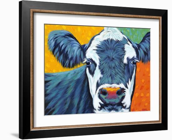 Colorful Country Cows I-Carolee Vitaletti-Framed Art Print