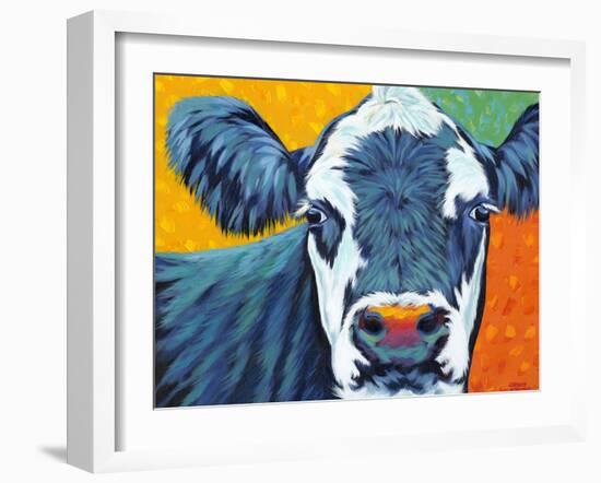 Colorful Country Cows I-Carolee Vitaletti-Framed Art Print