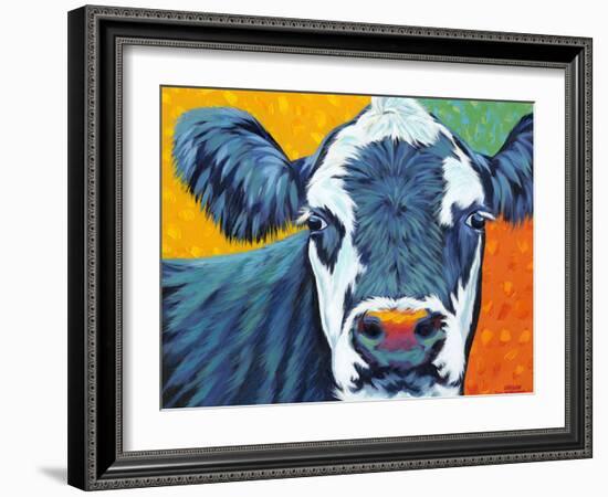 Colorful Country Cows I-Carolee Vitaletti-Framed Art Print