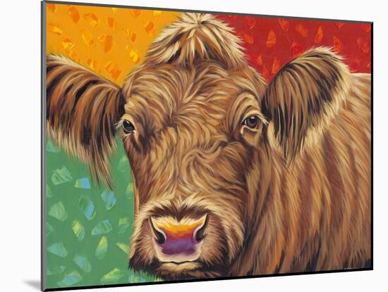 Colorful Country Cows II-Carolee Vitaletti-Mounted Art Print