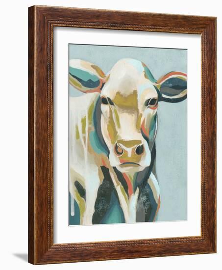 Colorful Cows III-Grace Popp-Framed Art Print