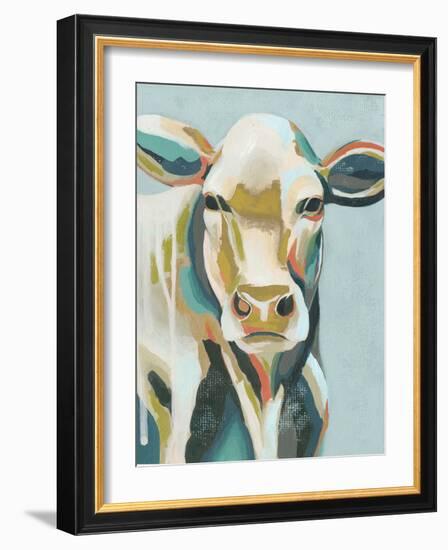 Colorful Cows III-Grace Popp-Framed Art Print