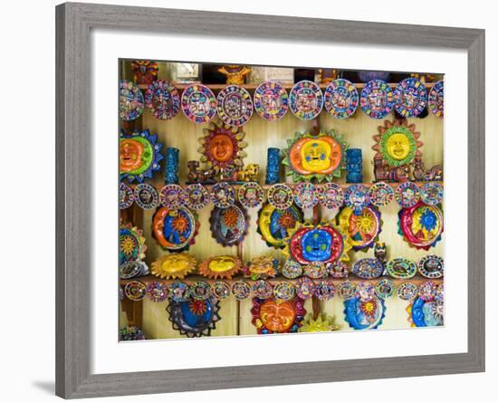 Colorful Crafts For Sale, Valladolid, Yucatan, Mexico-Julie Eggers-Framed Photographic Print