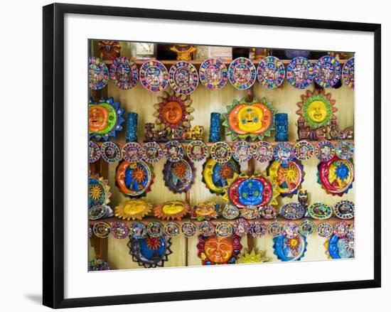 Colorful Crafts For Sale, Valladolid, Yucatan, Mexico-Julie Eggers-Framed Photographic Print