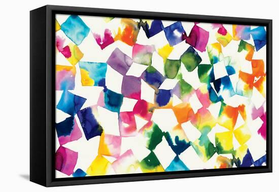 Colorful Cubes-Wild Apple Portfolio-Framed Stretched Canvas