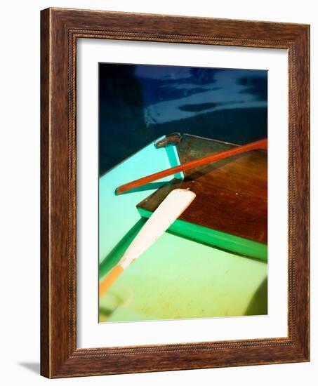 Colorful dingy-Savanah Plank-Framed Photo