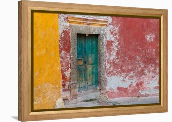 Colorful Door-Kathy Mahan-Framed Premier Image Canvas