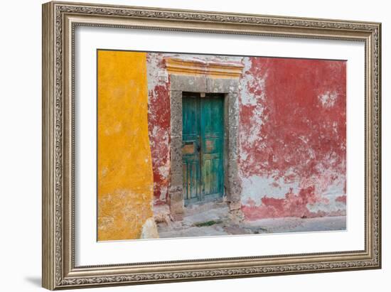 Colorful Door-Kathy Mahan-Framed Photographic Print