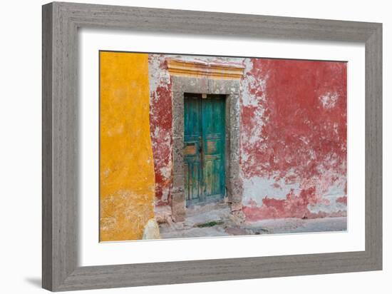 Colorful Door-Kathy Mahan-Framed Photographic Print