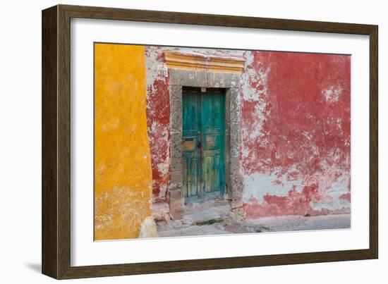 Colorful Door-Kathy Mahan-Framed Photographic Print