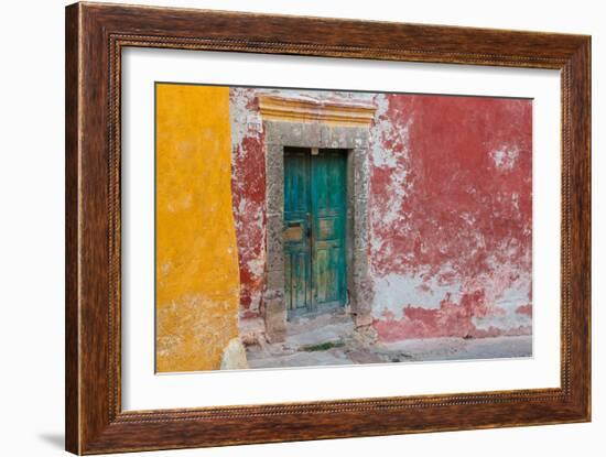 Colorful Door-Kathy Mahan-Framed Photographic Print