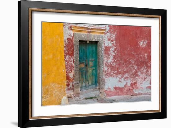 Colorful Door-Kathy Mahan-Framed Photographic Print