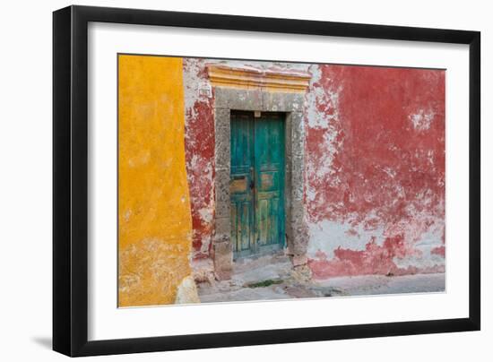 Colorful Door-Kathy Mahan-Framed Photographic Print