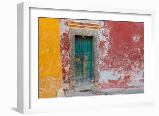 Colorful Door-Kathy Mahan-Framed Photographic Print