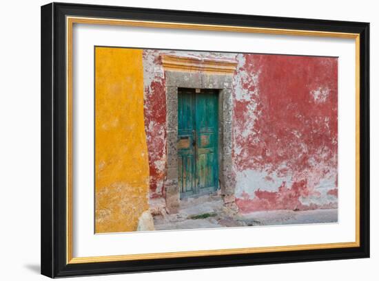 Colorful Door-Kathy Mahan-Framed Photographic Print