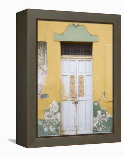 Colorful Doors, Merida, Yucatan, Mexico-Julie Eggers-Framed Premier Image Canvas