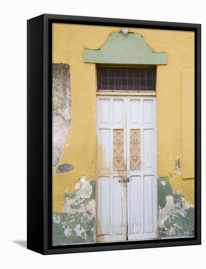 Colorful Doors, Merida, Yucatan, Mexico-Julie Eggers-Framed Premier Image Canvas