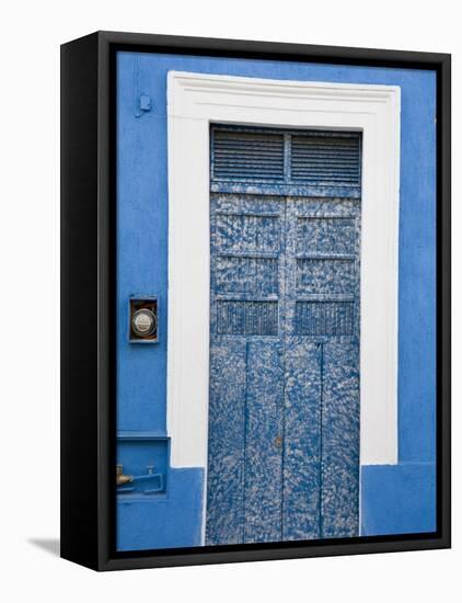 Colorful Doors, Merida, Yucatan, Mexico-Julie Eggers-Framed Premier Image Canvas
