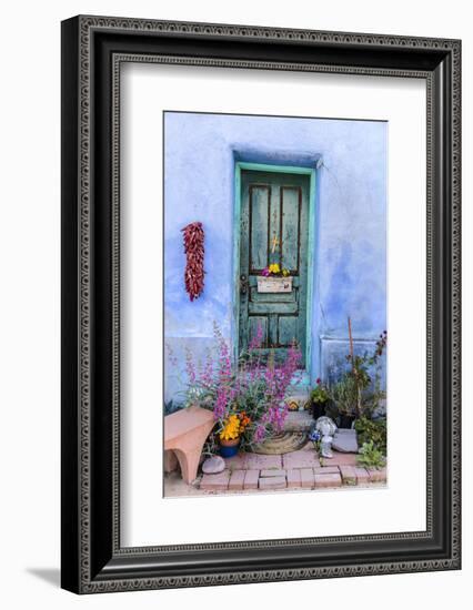 Colorful Doorway in the Barrio Viejo District of Tucson, Arizona, Usa-Chuck Haney-Framed Photographic Print