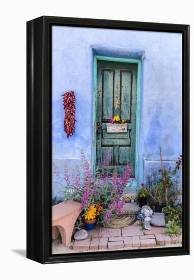Colorful Doorway in the Barrio Viejo District of Tucson, Arizona, Usa-Chuck Haney-Framed Premier Image Canvas