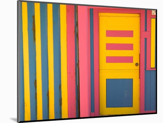 Colorful Doorway, New Providence Island, Bahamas, Caribbean-Walter Bibikow-Mounted Photographic Print