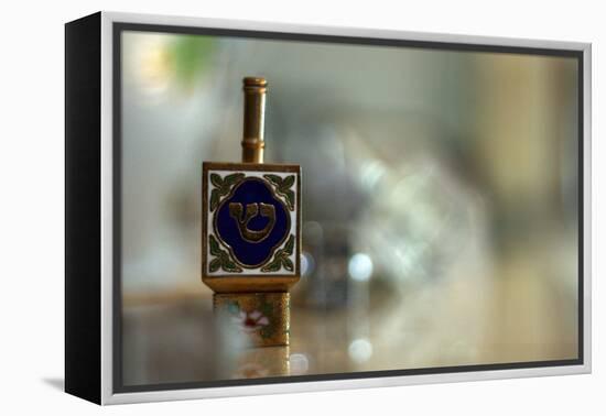 Colorful Dreidel-null-Framed Stretched Canvas