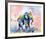 Colorful Elephant-Sarah Stribbling-Framed Art Print