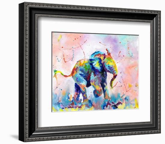 Colorful Elephant-Sarah Stribbling-Framed Giclee Print