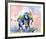 Colorful Elephant-Sarah Stribbling-Framed Giclee Print