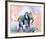 Colorful Elephant-Sarah Stribbling-Framed Giclee Print