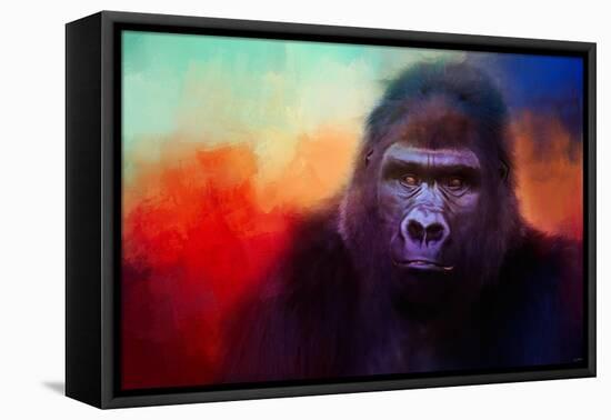 Colorful Expressions Gorilla-Jai Johnson-Framed Premier Image Canvas