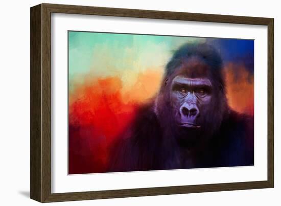 Colorful Expressions Gorilla-Jai Johnson-Framed Giclee Print