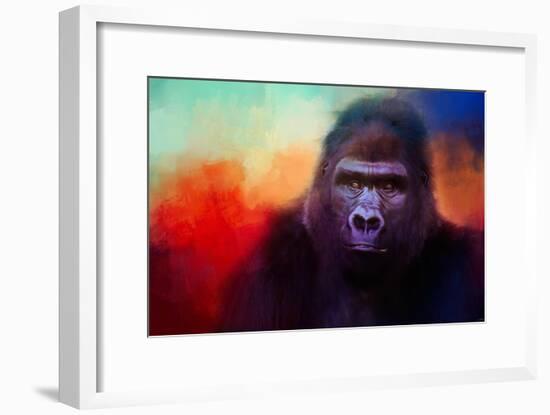 Colorful Expressions Gorilla-Jai Johnson-Framed Giclee Print