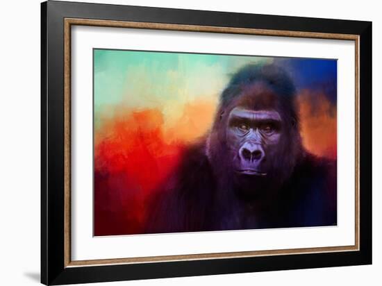 Colorful Expressions Gorilla-Jai Johnson-Framed Giclee Print