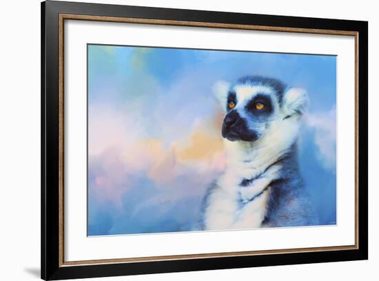 Colorful Expressions Lemur-Jai Johnson-Framed Giclee Print