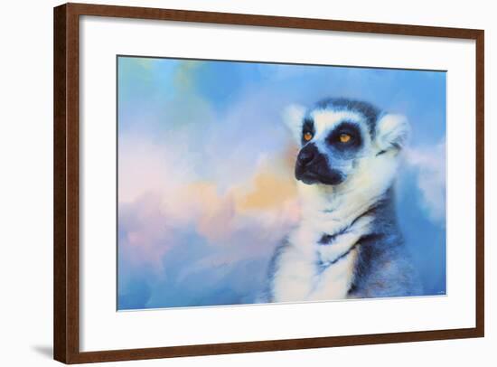 Colorful Expressions Lemur-Jai Johnson-Framed Giclee Print