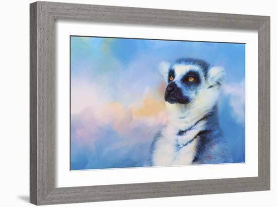 Colorful Expressions Lemur-Jai Johnson-Framed Giclee Print