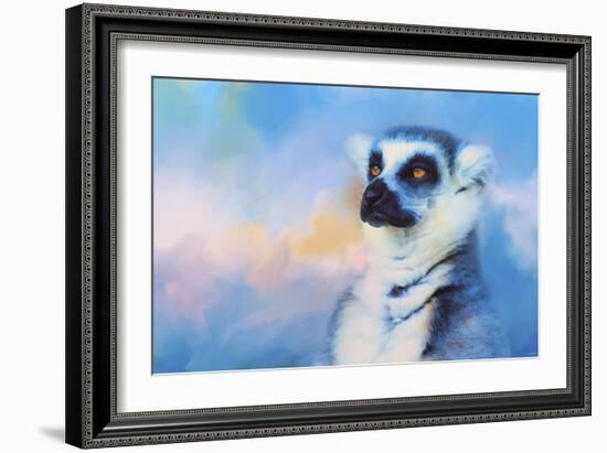 Colorful Expressions Lemur-Jai Johnson-Framed Giclee Print