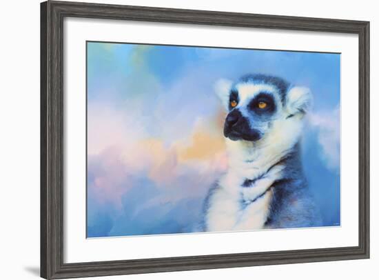 Colorful Expressions Lemur-Jai Johnson-Framed Giclee Print